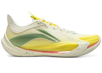 Мужские кроссовки Li-Ning Sonic 13 V2, желто-бело-зелёные