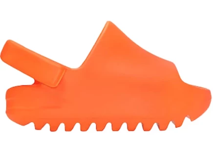 Детские шлепанцы Adidas Yeezy Slide Enflame Orange, оранжевые
