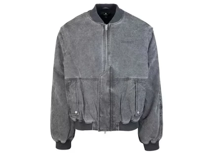 Мужская куртка-бомбер Represent Bomber Inset Sleeve, черная с пятнами
