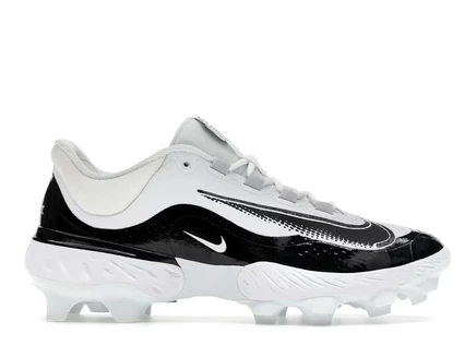 Мужские кроссовки Nike Alpha Huarache Elite 4, бело-черные
