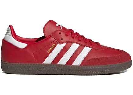 Мужские кроссовки Adidas Samba Team Arsenal, красные/черные/коричневые
