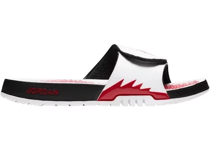 Мужские слайды Jordan Hydro 5 Retro, бело-красно-черные
