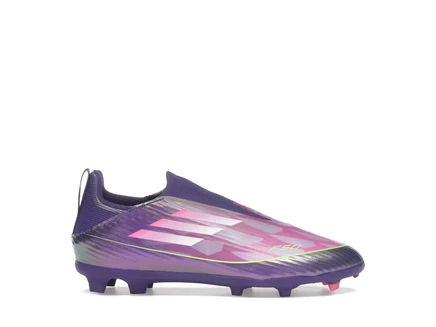 adidas F50 League Laceless FG/MG Lamine Yamal Future Icons Pack (Kids) unity purple/footwear white/lucid lemon