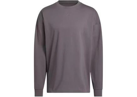 Мужской лонгслив adidas long sleeve tee, серый