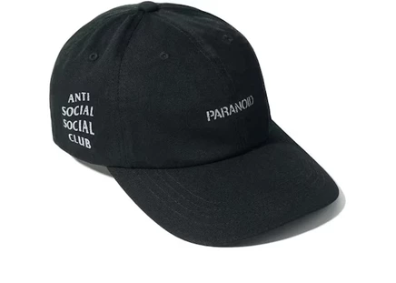Унисекс кепка Anti Social Social Club x Undefeated Paranoid, черная