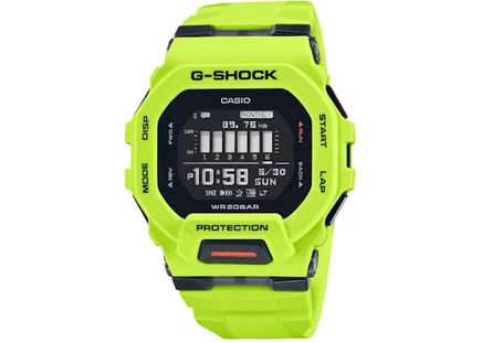 Мужские часы Casio G-Squad GBD-200-9, корпус и ремешок из полимерной смолы, 46 мм, черные