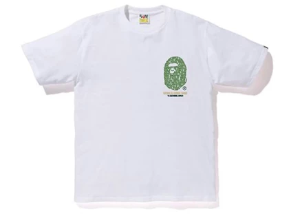 Мужская футболка Bape City Tokyo Kanji, белая
