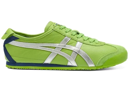Мужские кроссовки onitsuka tiger mexico 66, зеленые/серебристые