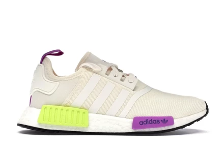 Мужские кроссовки Adidas NMD R1, бело-желтые