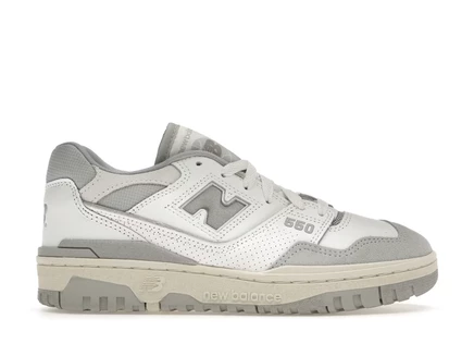 Мужские кроссовки New Balance 550 White Rain Cloud, бело-серые