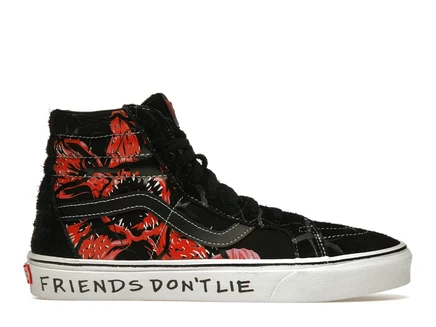Мужские кеды Vans Sk8-Hi Reissue Stranger Things, черно-красные