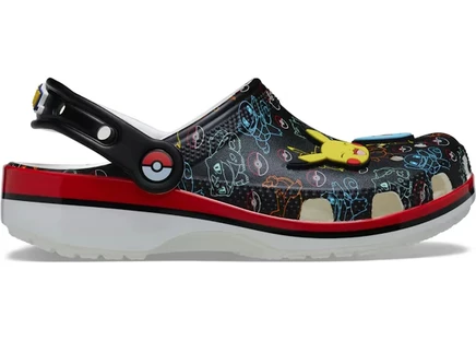 Детские сабо Crocs Classic Clog Pokémon Starters, черные/мультицветные