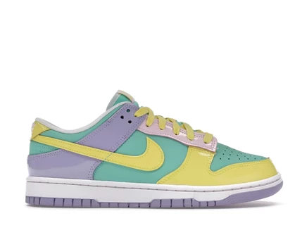 Nike Dunk Low Easter (2026) emerald rise/yellow pulse/hydrangeas/white/pink foam