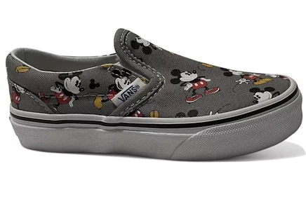 Детские слипоны Vans Slip-On Disney Mickey Mouse, серые