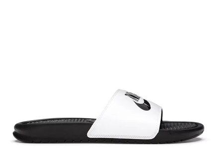 Мужские сланцы Nike Benassi JDI, черно-белые