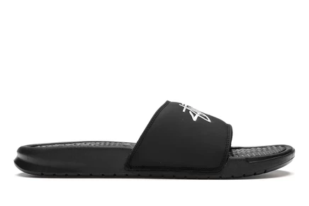 Мужские шлепанцы nike benassi stussy, черные