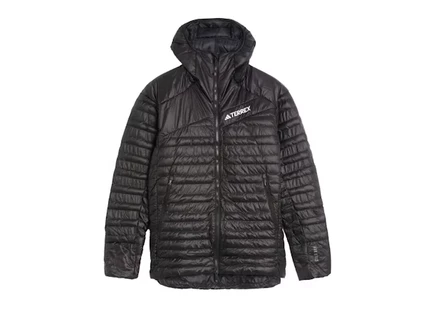 Мужская куртка adidas terrex techrock пуховая с капюшоном, черная