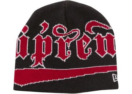 Шапка-бини Supreme New Era Accent, черная
