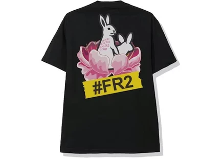 Мужская футболка Anti Social Social Club x FR2 Lapin, чёрная