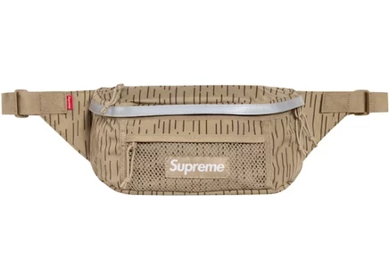 Унисекс поясная сумка Supreme FW24, песочная с узором