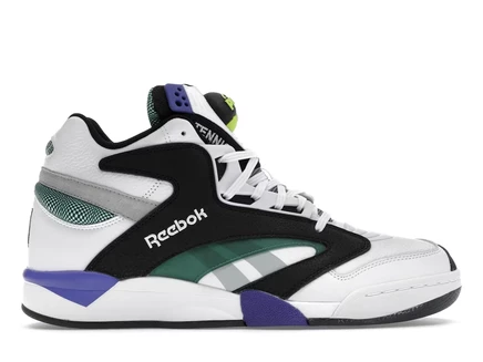 Мужские кроссовки Reebok Shaq Victory Pump, бело-черно-зеленые