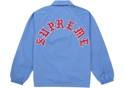 Supreme Old English Arc Coaches Jacket Light Blue light blue