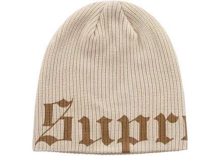 Supreme Old English Printed Beanie (SS26) Brown brown
