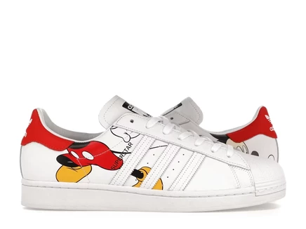 adidas Superstar Mickey Mouse cloud white/gold metallic/scarlet