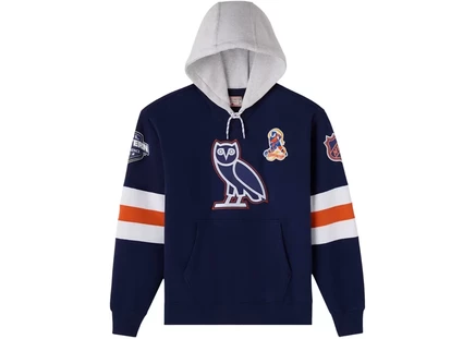 Унисекс худи OVO NHL Edmonton Oilers, темно-синее