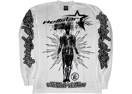 Мужской лонгслив Hellstar Overseas Inner Star, белый