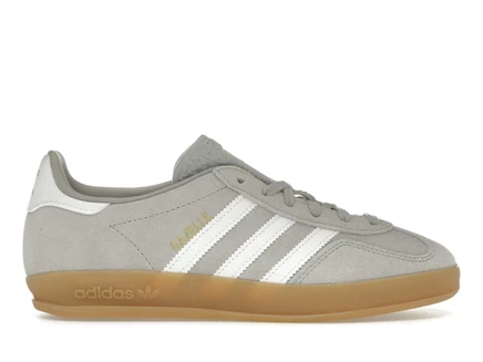 Мужские кроссовки Adidas Gazelle Indoor, серые/белые/золотистые