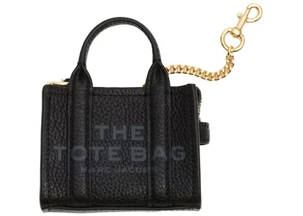 Женская сумка Marc Jacobs The Nano Tote Charm, черная