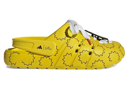 Мужские сабо Adidas Adilette The Simpsons, желто-черные