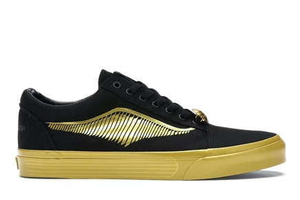Мужские кеды Vans Old Skool Harry Potter Golden Snitch, золотисто-черные