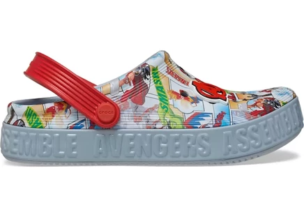 Детские сабо Crocs Off Court Marvel Avengers, сине-серые