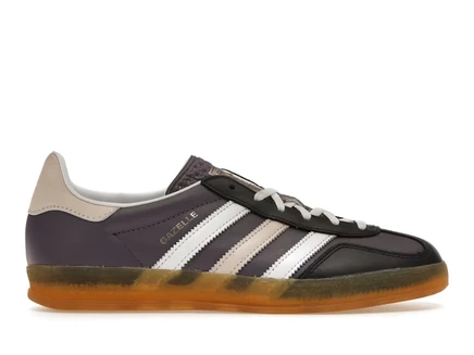 Женские кроссовки Adidas Gazelle Indoor, фиолетово-белые