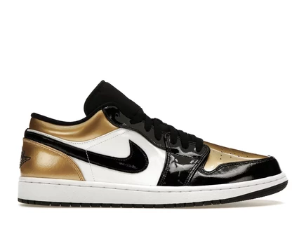 Jordan 1 Low Gold Toe metallic gold/black-white