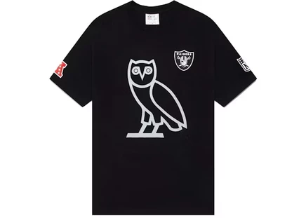 Мужская футболка OVO x NFL Las Vegas Raiders OG Owl, черная