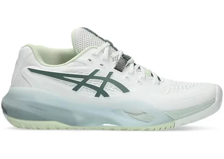 Женские кроссовки asics gel-resolution x, бело-синие