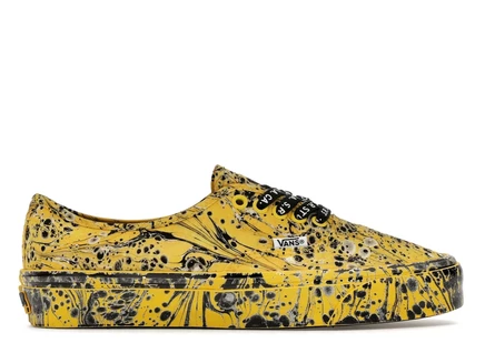 Мужские кеды Vans Authentic S.R. Studio LA CA, черно-желтые
