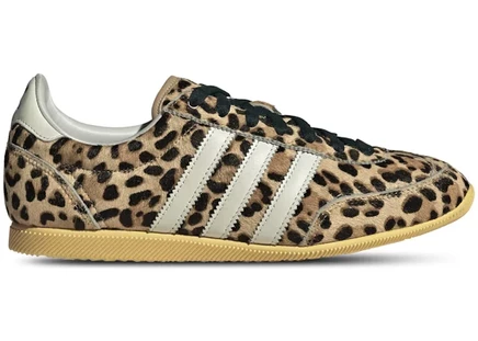 Женские кроссовки Adidas Japan Leopard, бежевые