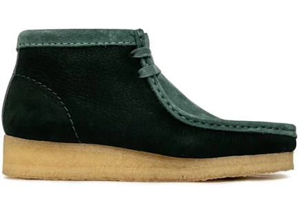 Женские ботинки Clarks Wallabee Boot, бирюзово-зеленые