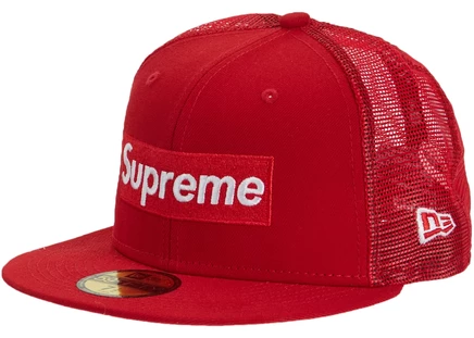 Supreme Box Logo Mesh Back New Era Red red