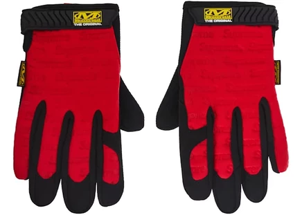 Унисекс перчатки Supreme Mechanix кожаные, красные