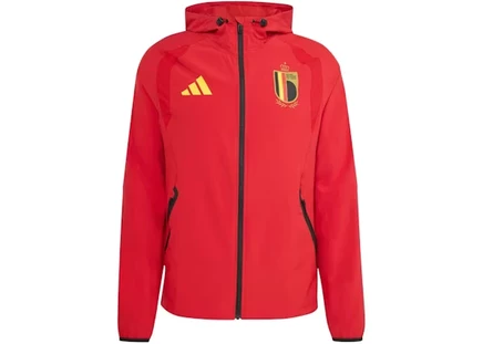 adidas Belgium Tiro Tech Full Zip Windbreaker Jacket Team Power Red team power red