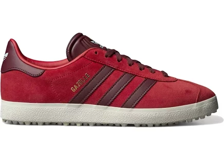 Мужские гольф-кроссовки Adidas Gazelle без шипов, Better Scarlet/White