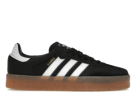 Женские кроссовки Adidas Sambae, черно-золотые