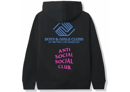 Мужское худи Anti Social Social Club x BGCMLA, черное