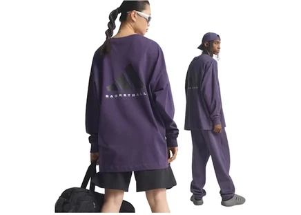 Мужской лонгслив Adidas Long Sleeve Tee, сливовый