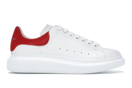 Мужские кроссовки Alexander McQueen Oversized, бело‑красные